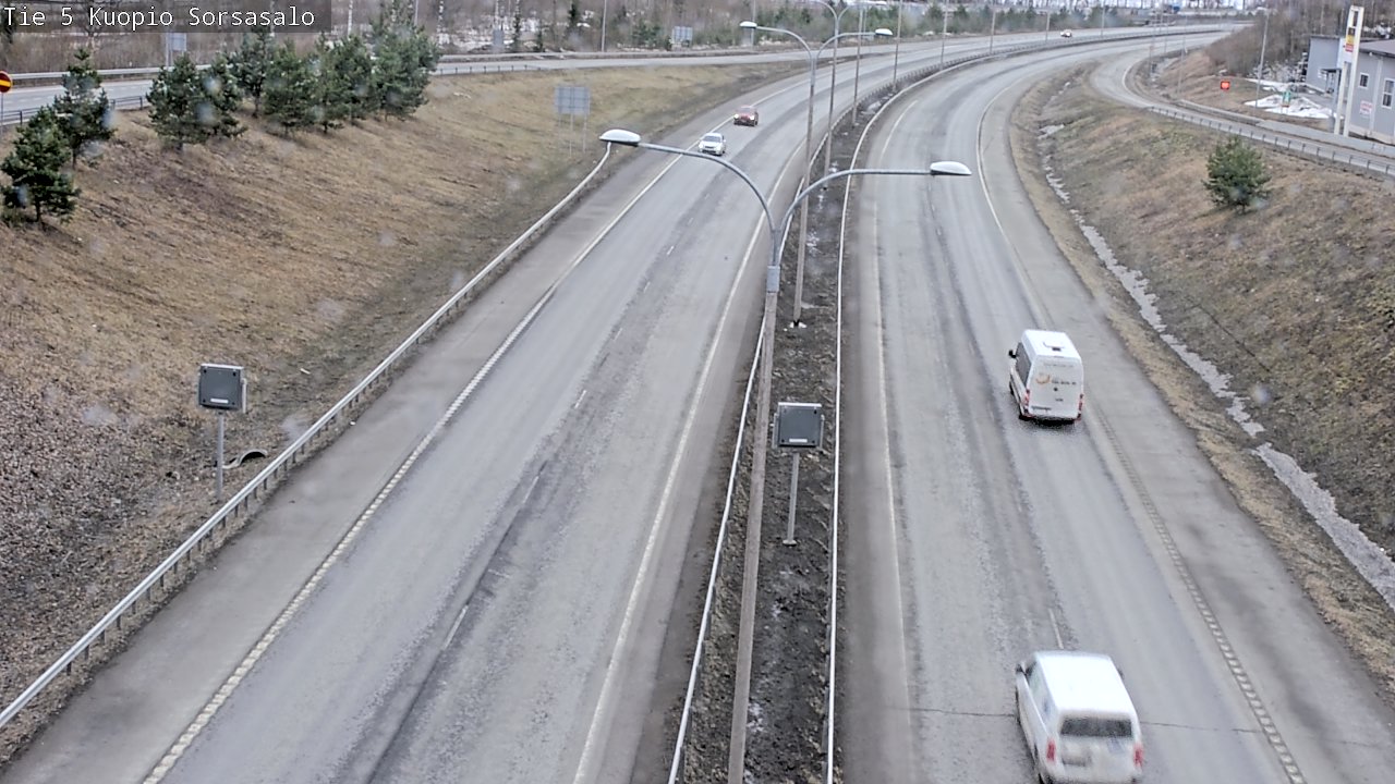 Weather Camera Image Väg 5 Kuopio, Sorsasalo, Kuopio, Pohjois-Savo