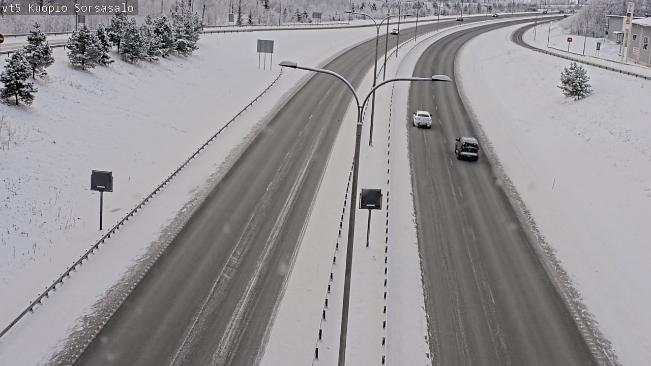 Weather Camera Image Väg 5 Kuopio, Sorsasalo, Kuopio, Pohjois-Savo