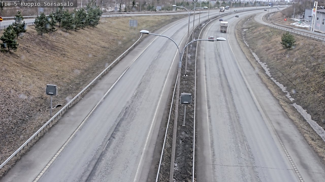 Weather Camera Image Road 5 Kuopio, Sorsasalo, Kuopio, Pohjois-Savo