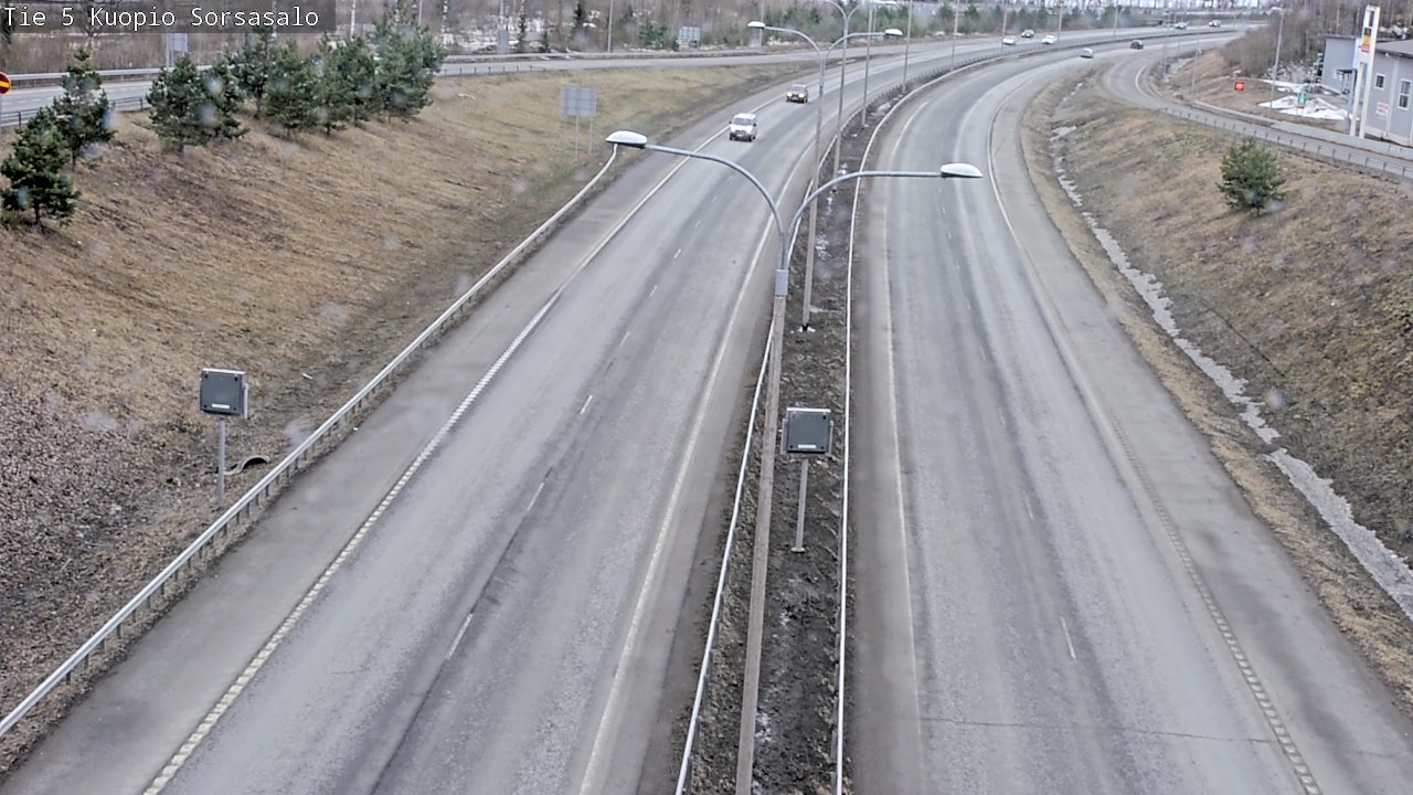 Weather Camera Image Väg 5 Kuopio, Sorsasalo, Kuopio, Pohjois-Savo
