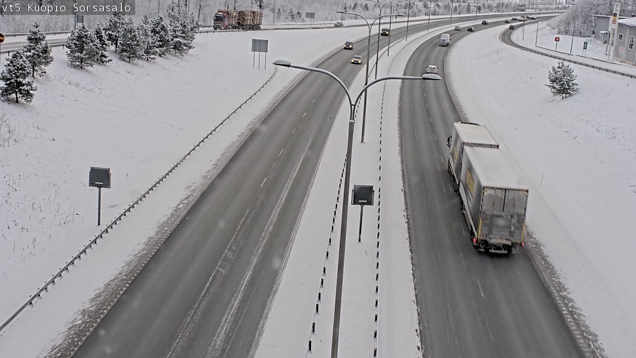 Weather Camera Image Väg 5 Kuopio, Sorsasalo, Kuopio, Pohjois-Savo