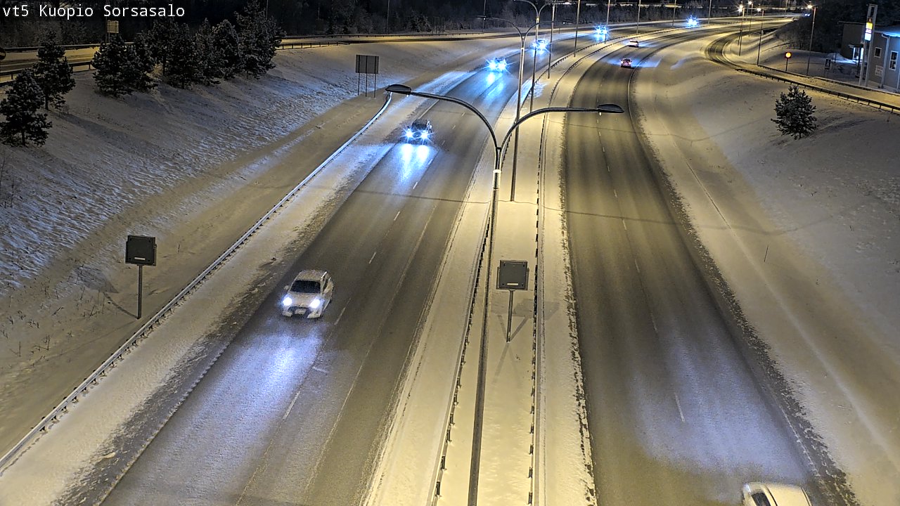 Weather Camera Image Road 5 Kuopio, Sorsasalo, Kuopio, Pohjois-Savo