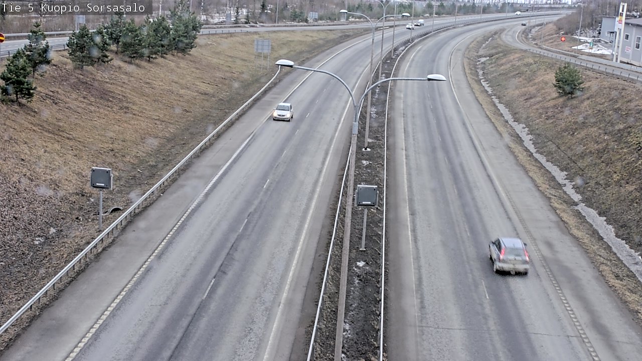 Weather Camera Image Väg 5 Kuopio, Sorsasalo, Kuopio, Pohjois-Savo