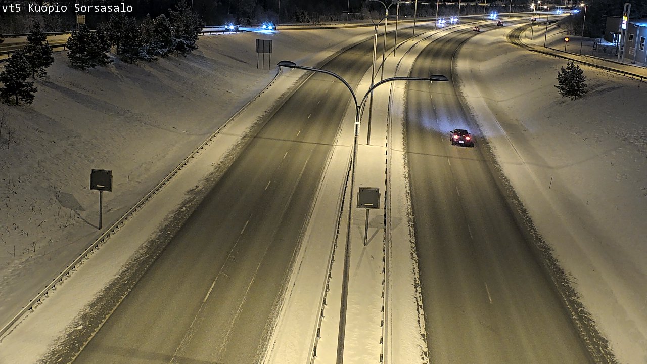 Weather Camera Image Road 5 Kuopio, Sorsasalo, Kuopio, Pohjois-Savo