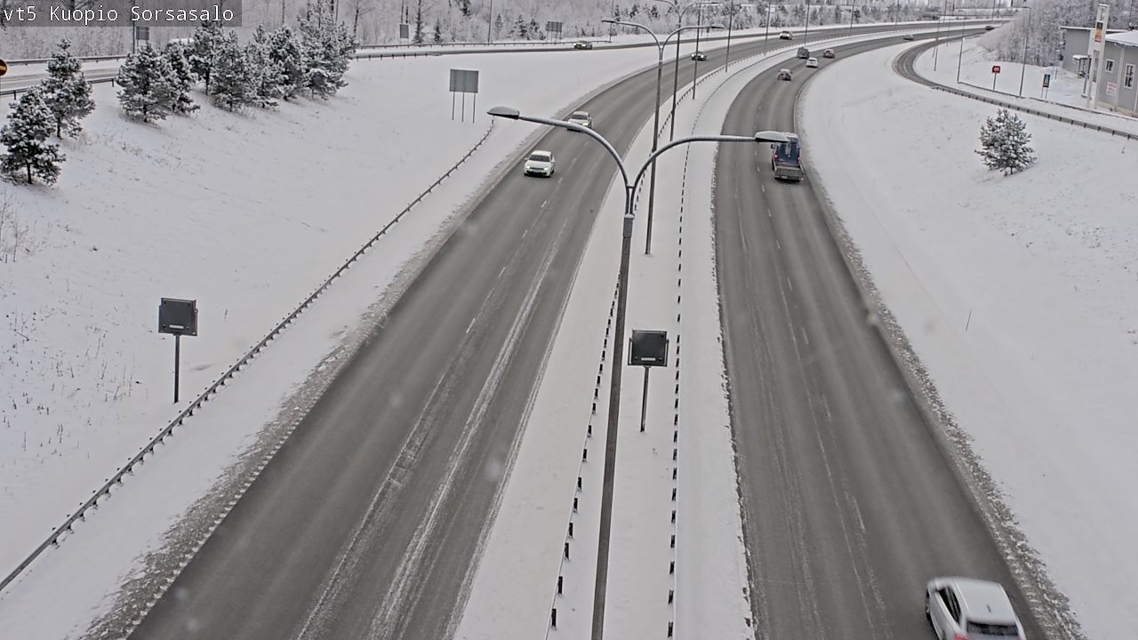 Weather Camera Image Väg 5 Kuopio, Sorsasalo, Kuopio, Pohjois-Savo