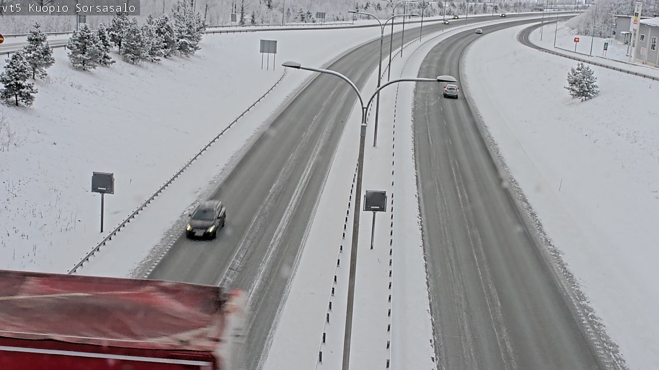 Weather Camera Image Väg 5 Kuopio, Sorsasalo, Kuopio, Pohjois-Savo