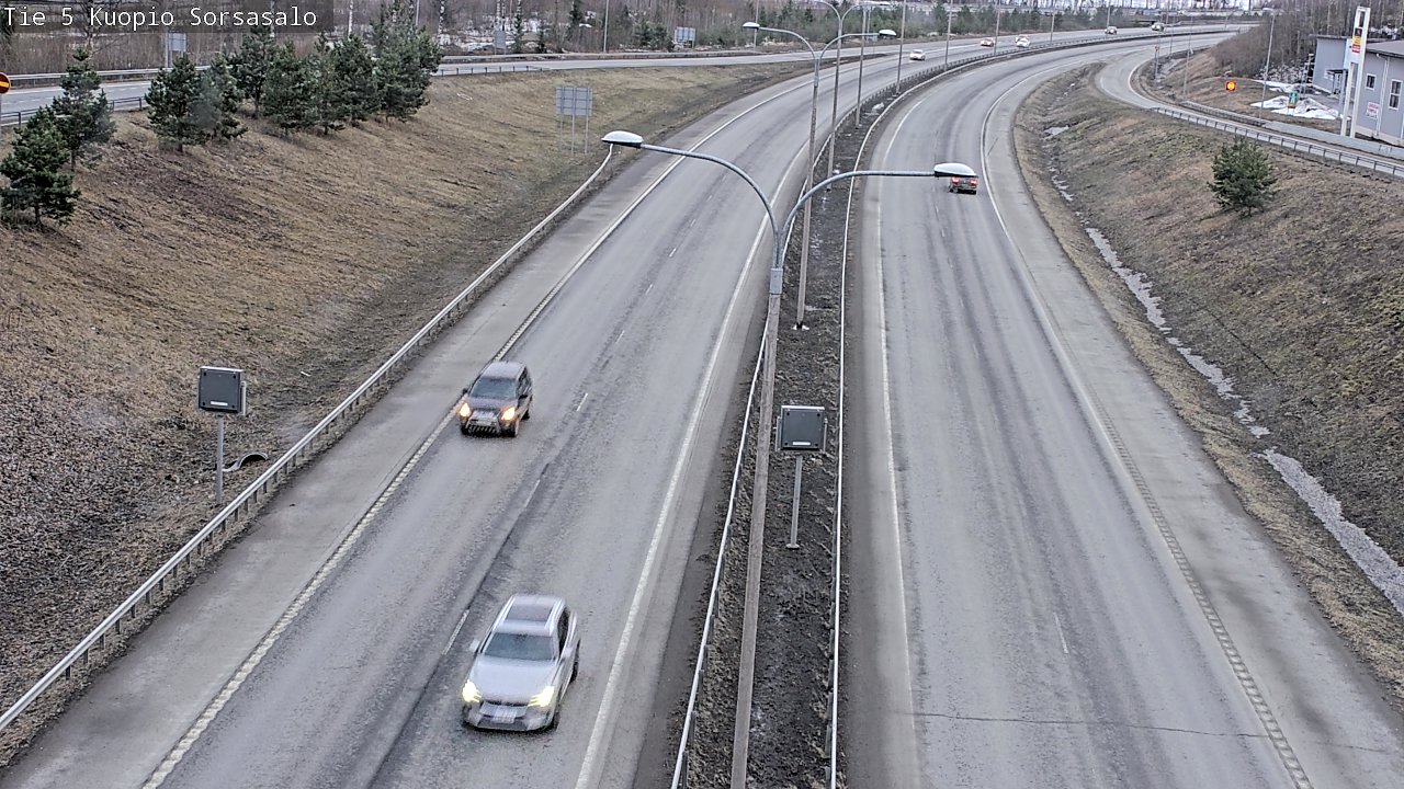 Weather Camera Image Väg 5 Kuopio, Sorsasalo, Kuopio, Pohjois-Savo