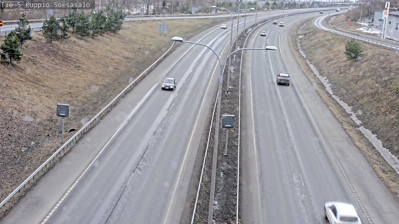 Weather Camera Image Väg 5 Kuopio, Sorsasalo, Kuopio, Pohjois-Savo
