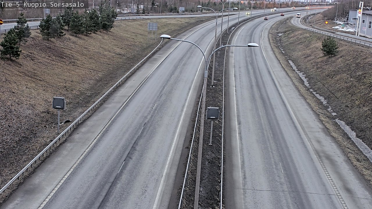 Weather Camera Image Väg 5 Kuopio, Sorsasalo, Kuopio, Pohjois-Savo