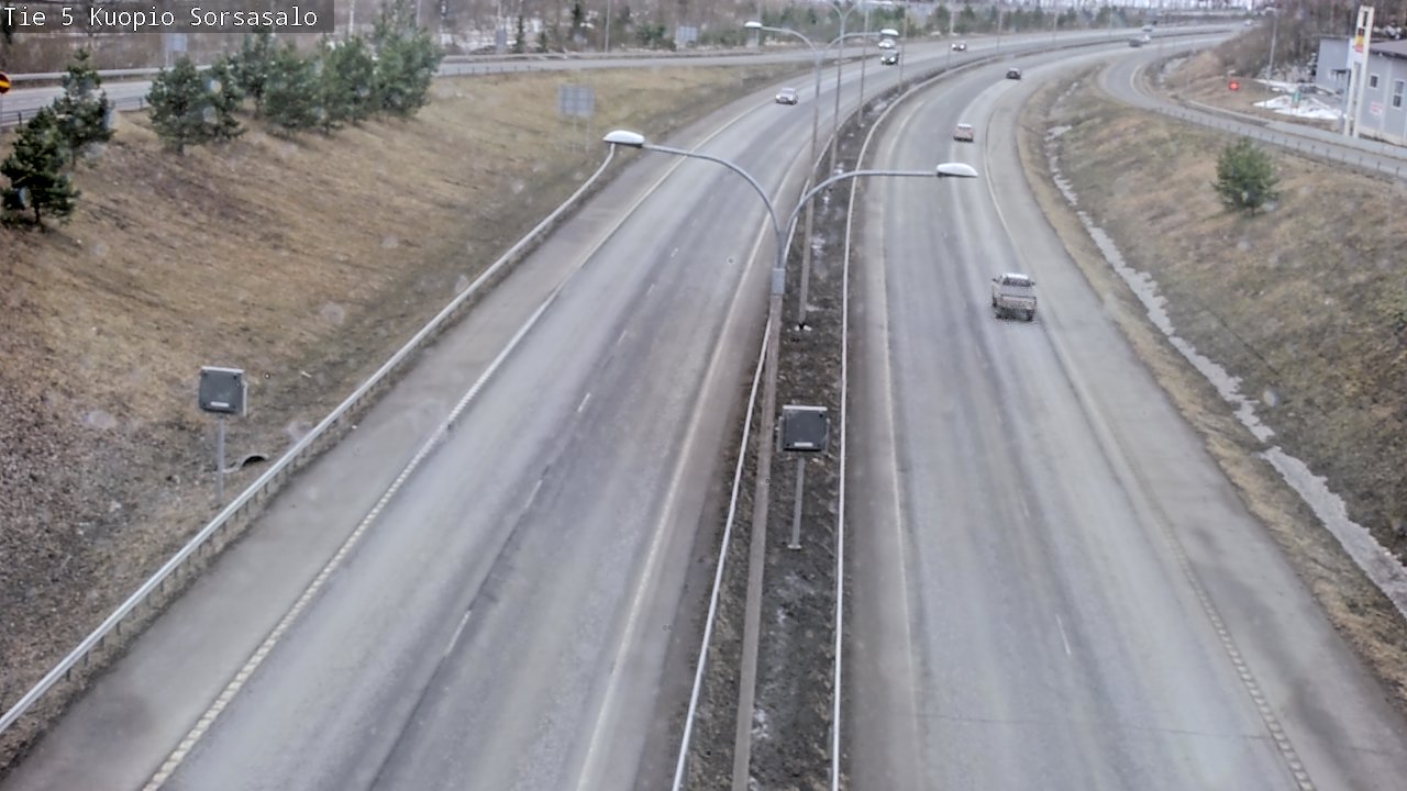Weather Camera Image Väg 5 Kuopio, Sorsasalo, Kuopio, Pohjois-Savo