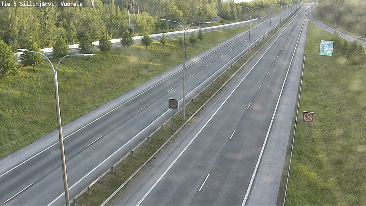 Weather Camera Image Road 5 Siilinjärvi, Vuorela, Siilinjärvi, Pohjois-Savo