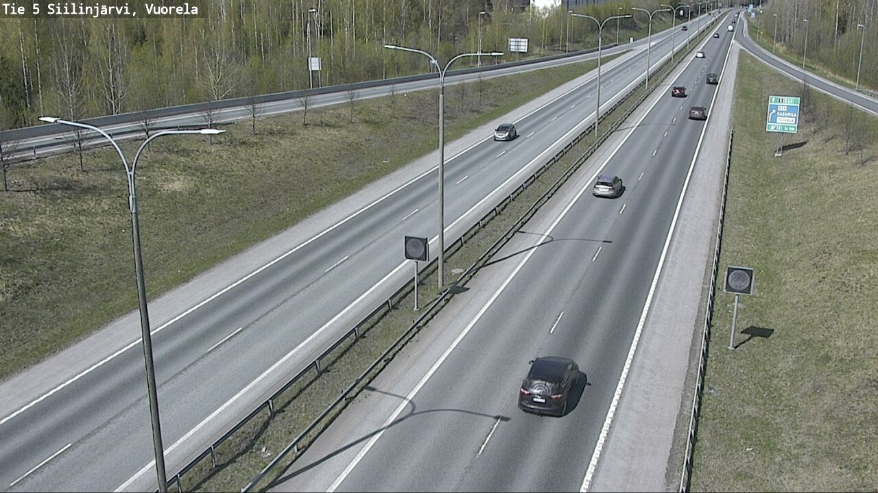 Weather Camera Image Road 5 Siilinjärvi, Vuorela, Siilinjärvi, Pohjois-Savo