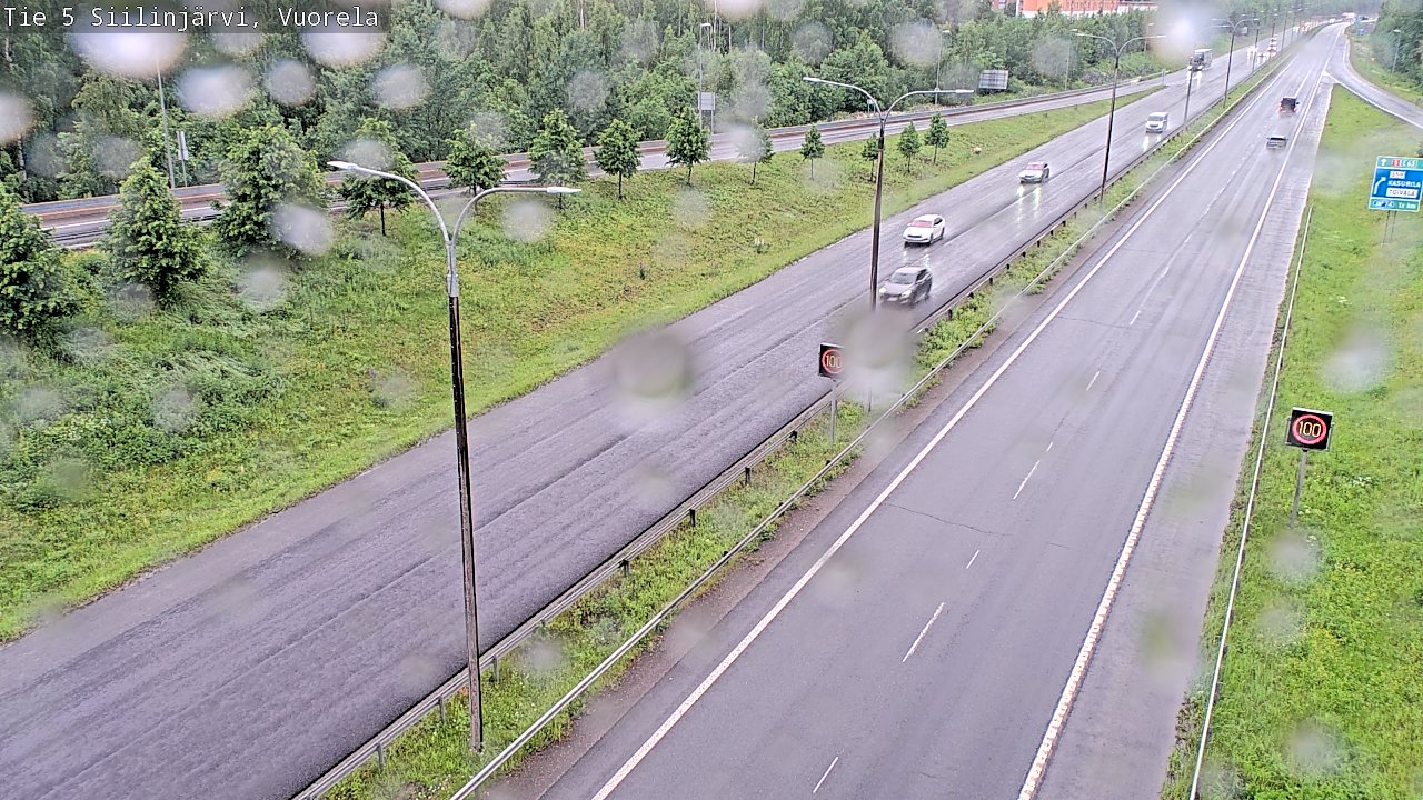 Weather Camera Image Road 5 Siilinjärvi, Vuorela, Siilinjärvi, Pohjois-Savo