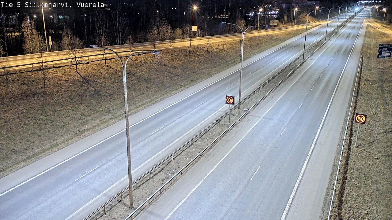 Kelikamerat Kuva Tie 5 Siilinjärvi, Vuorela, Siilinjärvi, Pohjois-Savo