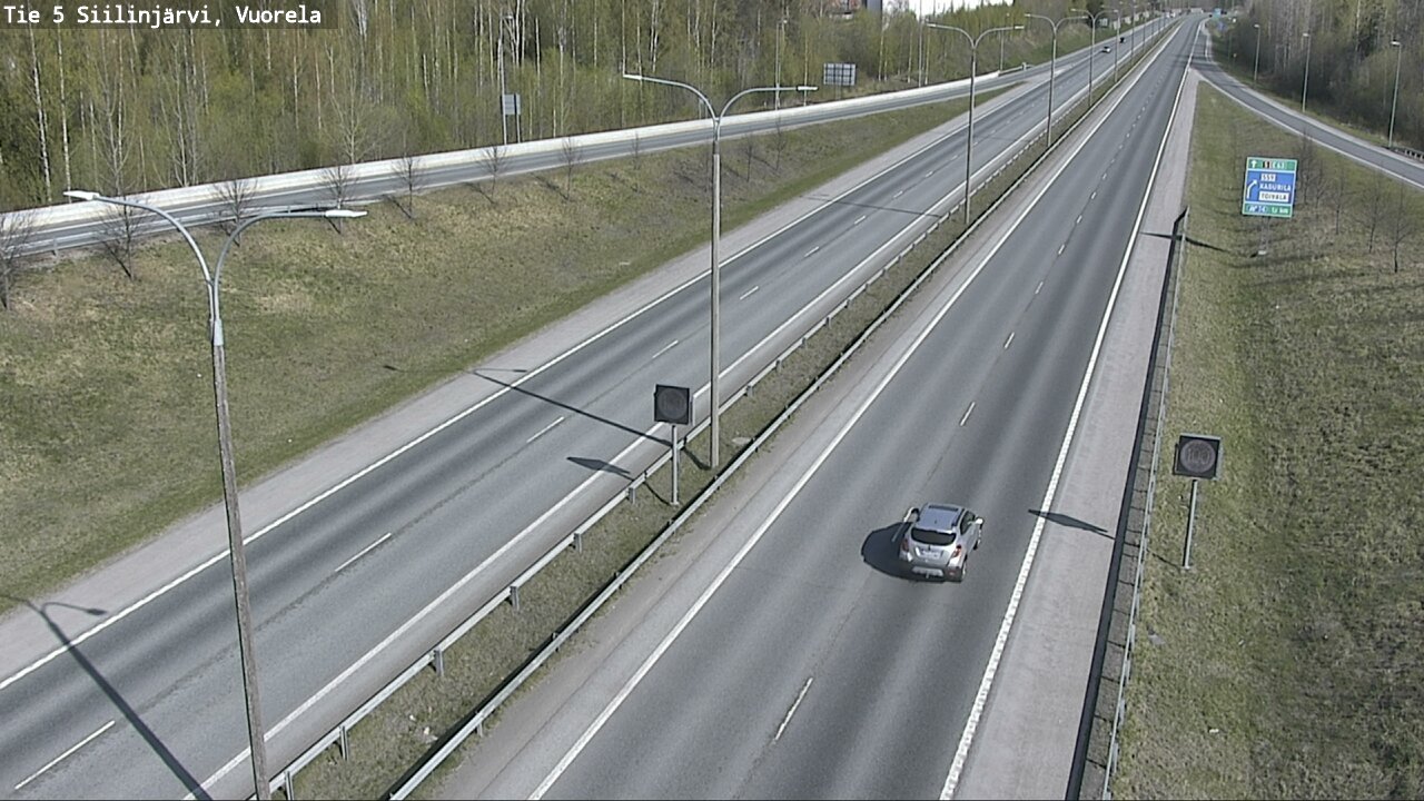Kelikamerat Kuva Tie 5 Siilinjärvi, Vuorela, Siilinjärvi, Pohjois-Savo
