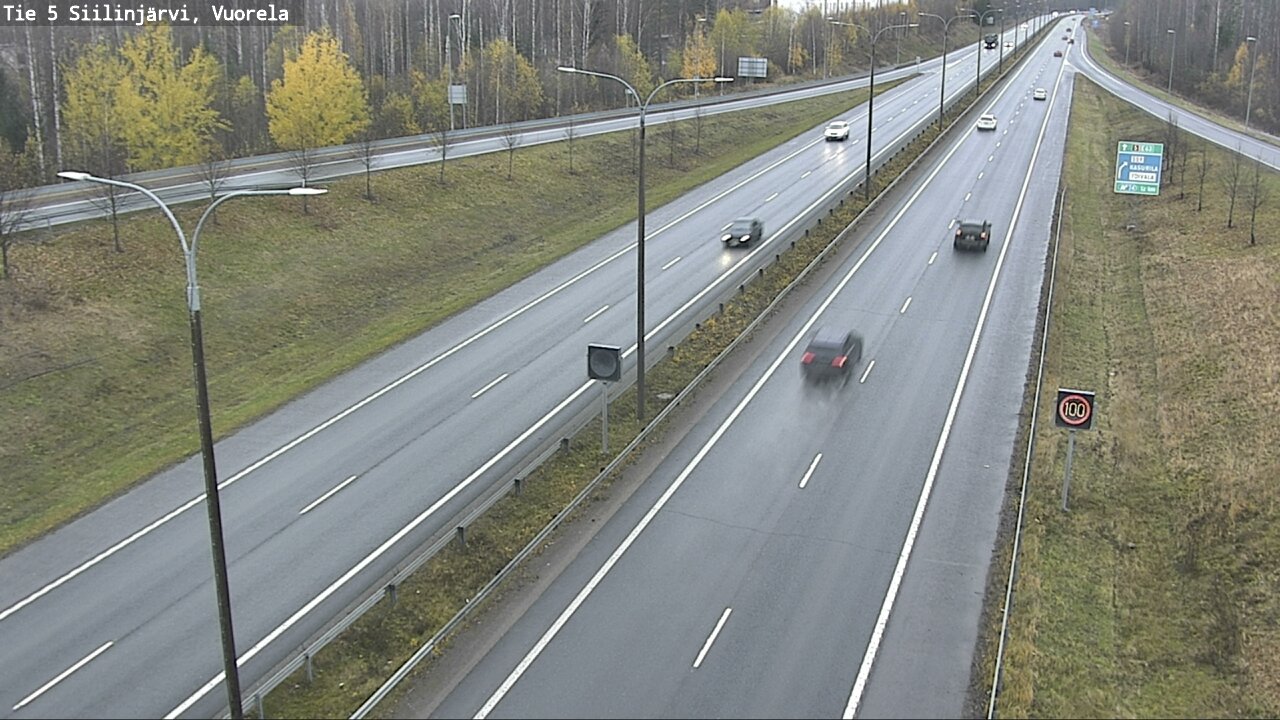 Weather Camera Image Väg 5 Siilinjärvi, Vuorela, Siilinjärvi, Pohjois-Savo