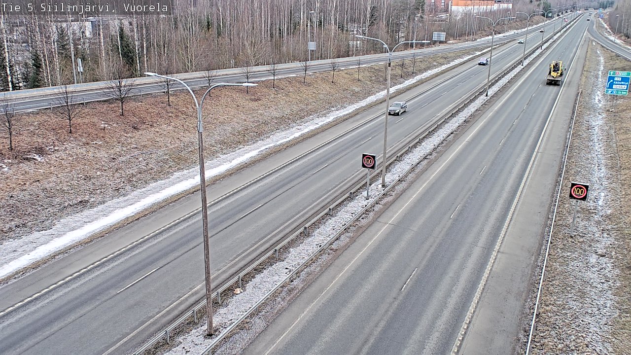 Kelikamerat Kuva Tie 5 Siilinjärvi, Vuorela, Siilinjärvi, Pohjois-Savo