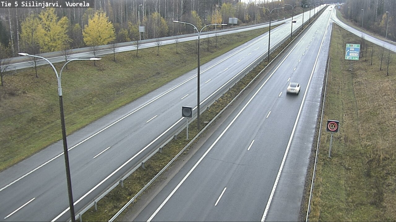 Weather Camera Image Väg 5 Siilinjärvi, Vuorela, Siilinjärvi, Pohjois-Savo