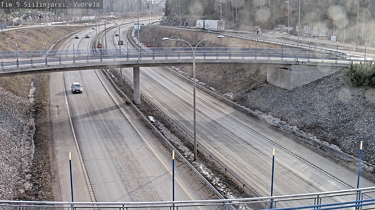 Weather Camera Image Väg 5 Siilinjärvi, Vuorela, Siilinjärvi, Pohjois-Savo