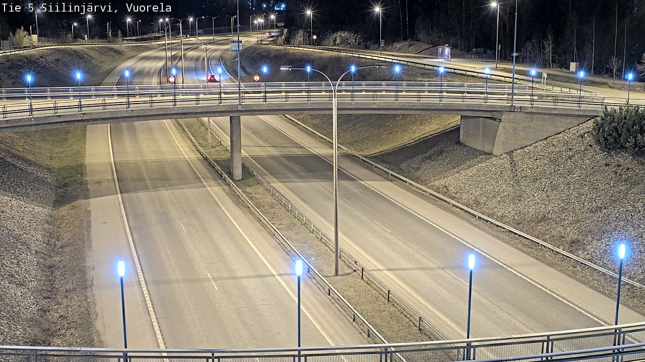 Weather Camera Image Road 5 Siilinjärvi, Vuorela, Siilinjärvi, Pohjois-Savo