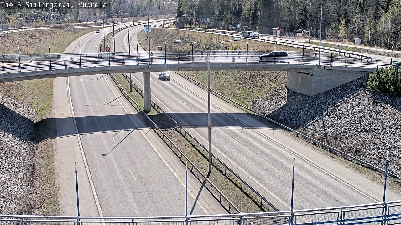 Weather Camera Image Road 5 Siilinjärvi, Vuorela, Siilinjärvi, Pohjois-Savo