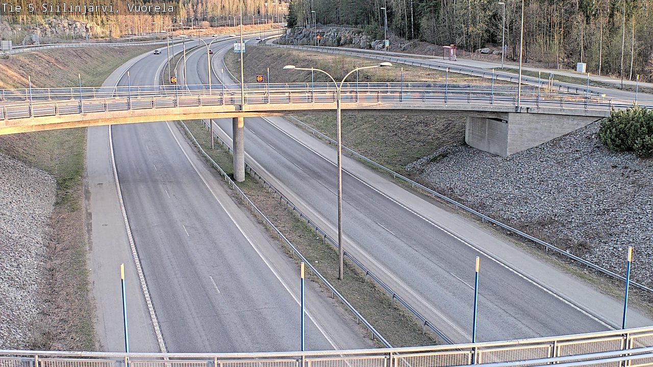Weather Camera Image Road 5 Siilinjärvi, Vuorela, Siilinjärvi, Pohjois-Savo