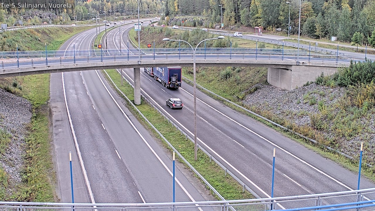 Weather Camera Image Väg 5 Siilinjärvi, Vuorela, Siilinjärvi, Pohjois-Savo