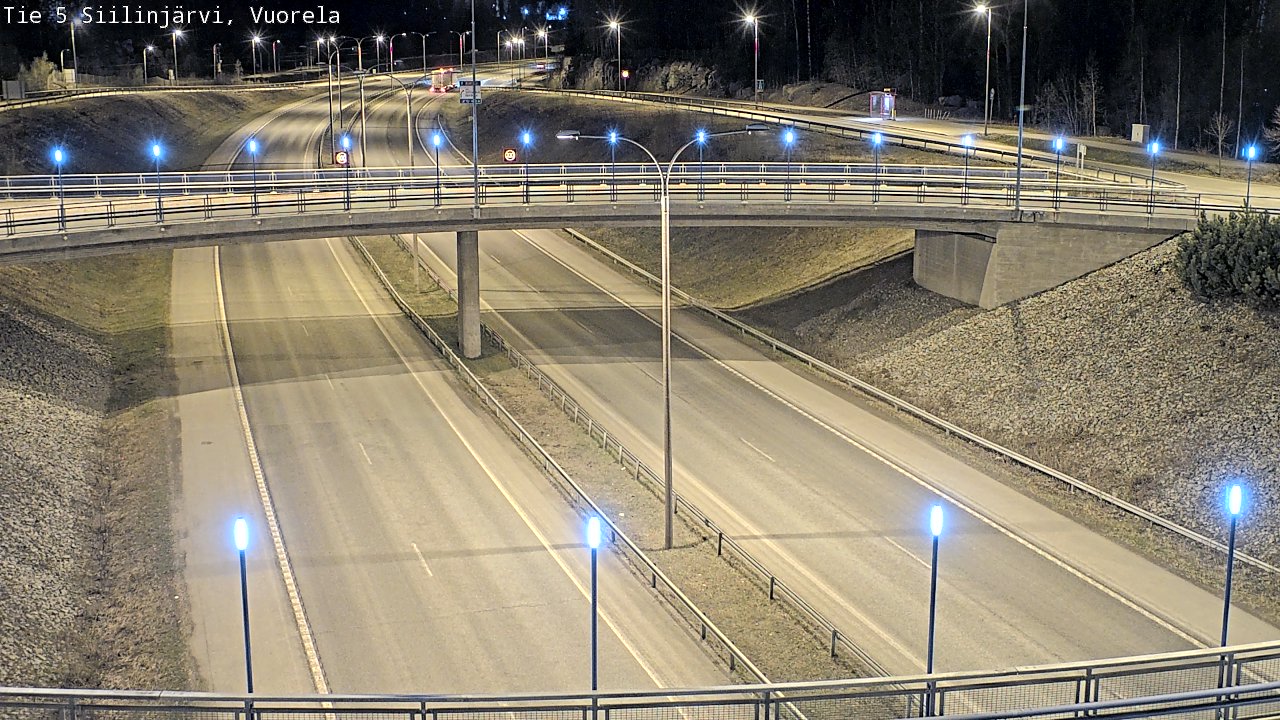 Weather Camera Image Road 5 Siilinjärvi, Vuorela, Siilinjärvi, Pohjois-Savo