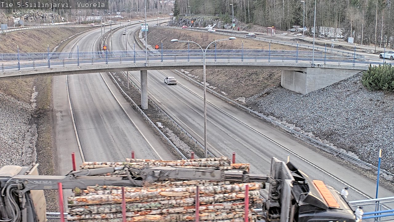 Weather Camera Image Väg 5 Siilinjärvi, Vuorela, Siilinjärvi, Pohjois-Savo