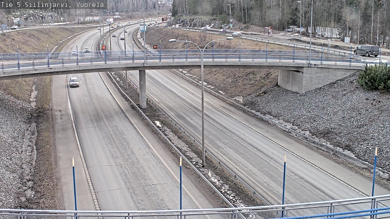 Weather Camera Image Väg 5 Siilinjärvi, Vuorela, Siilinjärvi, Pohjois-Savo