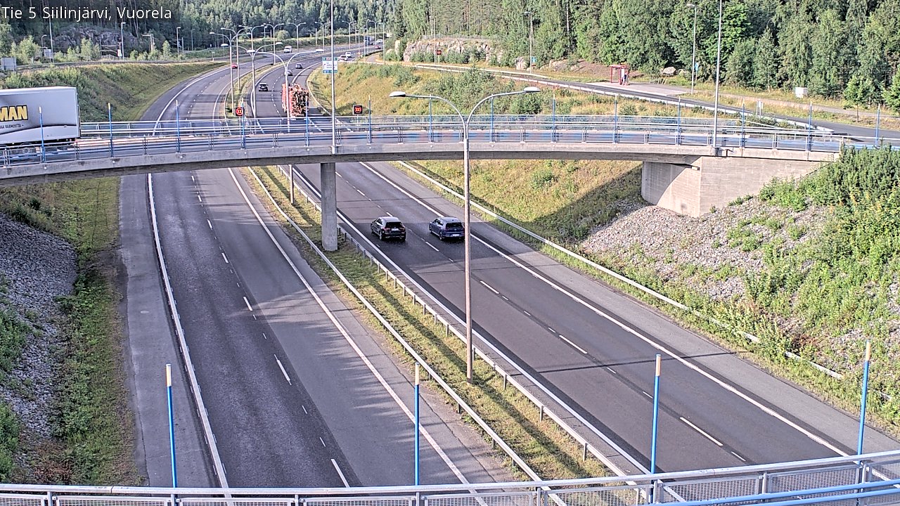 Weather Camera Image Väg 5 Siilinjärvi, Vuorela, Siilinjärvi, Pohjois-Savo