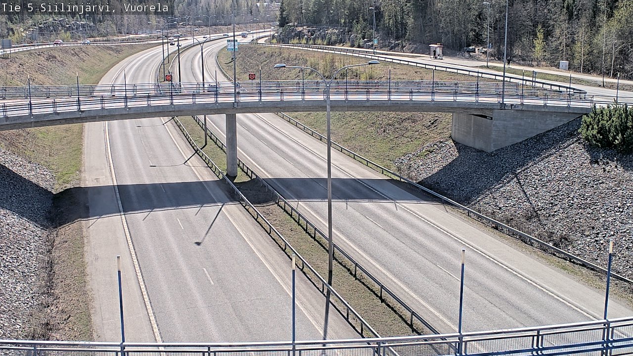 Weather Camera Image Road 5 Siilinjärvi, Vuorela, Siilinjärvi, Pohjois-Savo