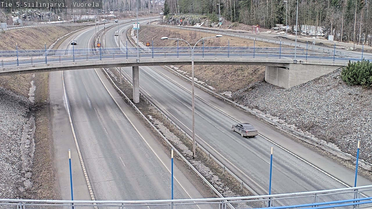 Weather Camera Image Road 5 Siilinjärvi, Vuorela, Siilinjärvi, Pohjois-Savo