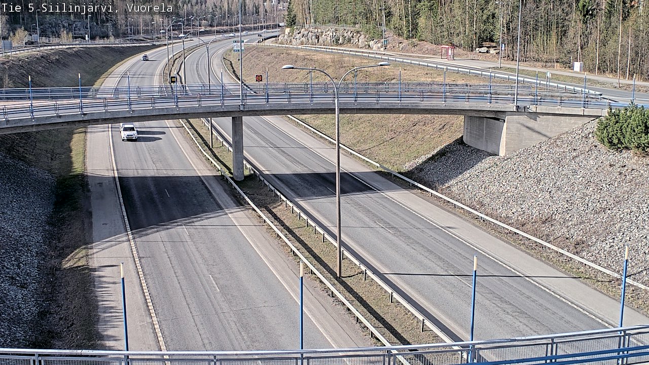 Weather Camera Image Road 5 Siilinjärvi, Vuorela, Siilinjärvi, Pohjois-Savo