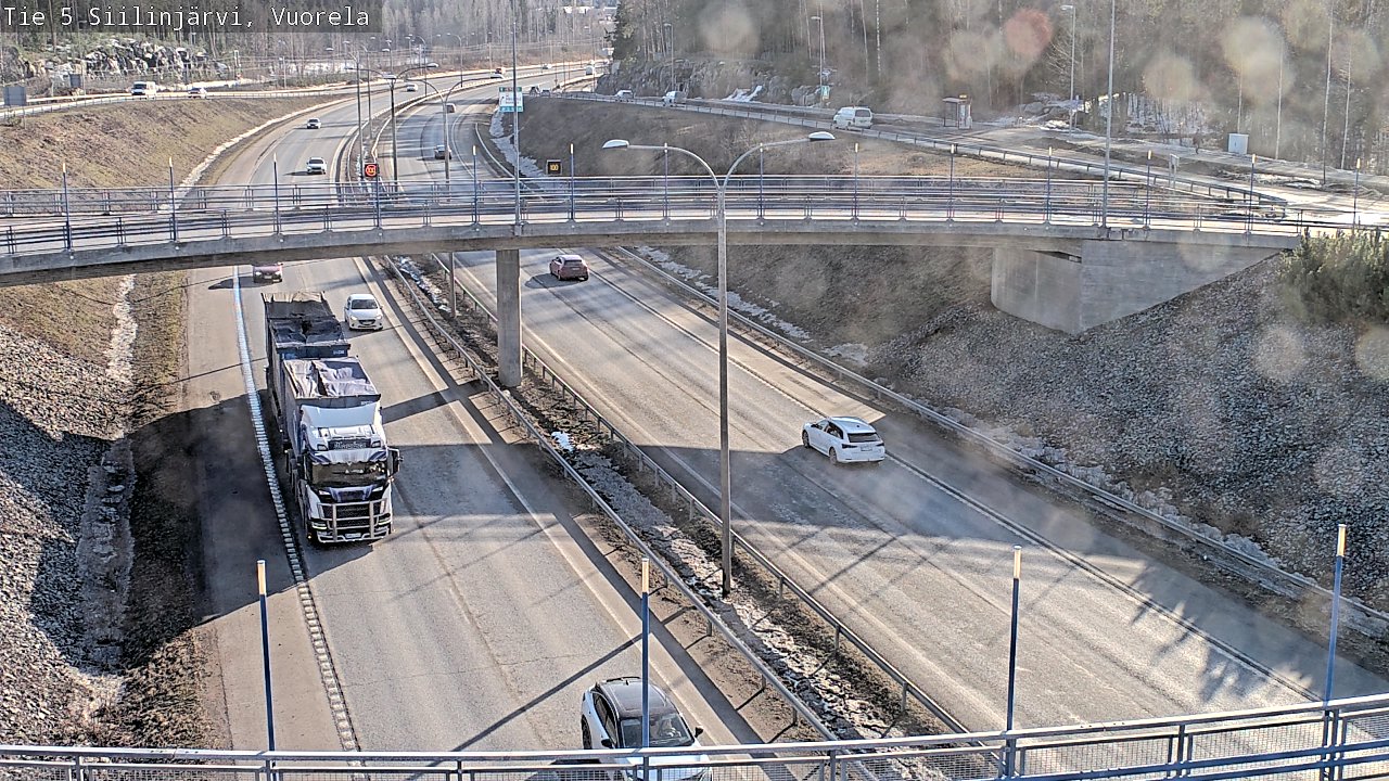 Kelikamerat Kuva Tie 5 Siilinjärvi, Vuorela, Siilinjärvi, Pohjois-Savo