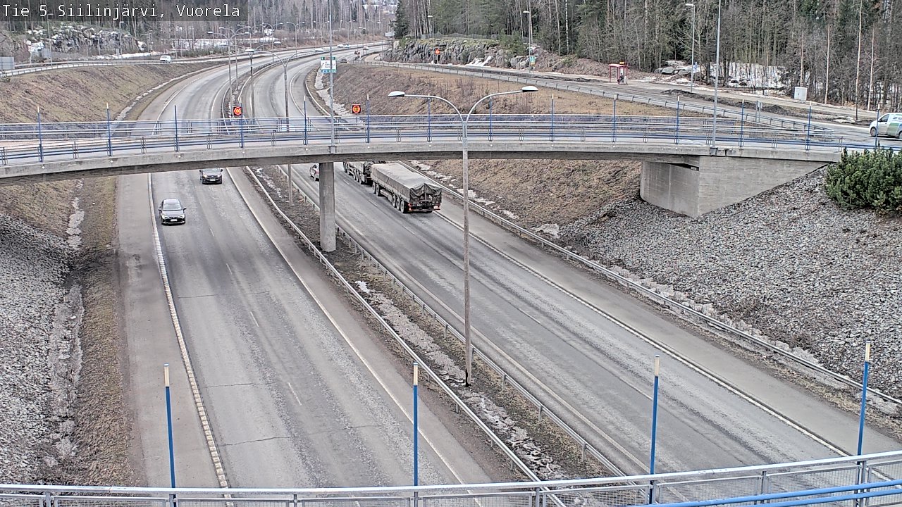 Weather Camera Image Väg 5 Siilinjärvi, Vuorela, Siilinjärvi, Pohjois-Savo