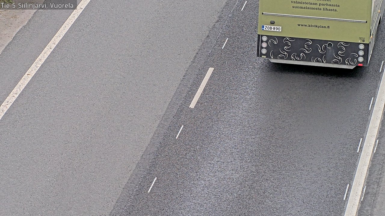 Weather Camera Image Väg 5 Siilinjärvi, Vuorela, Siilinjärvi, Pohjois-Savo