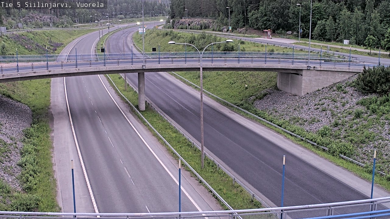 Weather Camera Image Road 5 Siilinjärvi, Vuorela, Siilinjärvi, Pohjois-Savo
