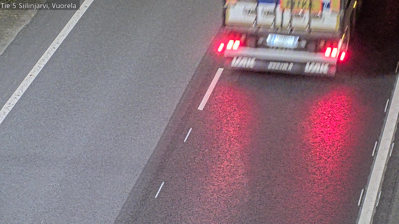 Weather Camera Image Road 5 Siilinjärvi, Vuorela, Siilinjärvi, Pohjois-Savo