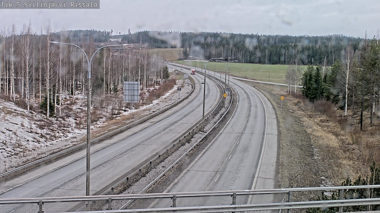 Weather Camera Image Road 5 Siilinjärvi, Rissala, Siilinjärvi, Pohjois-Savo
