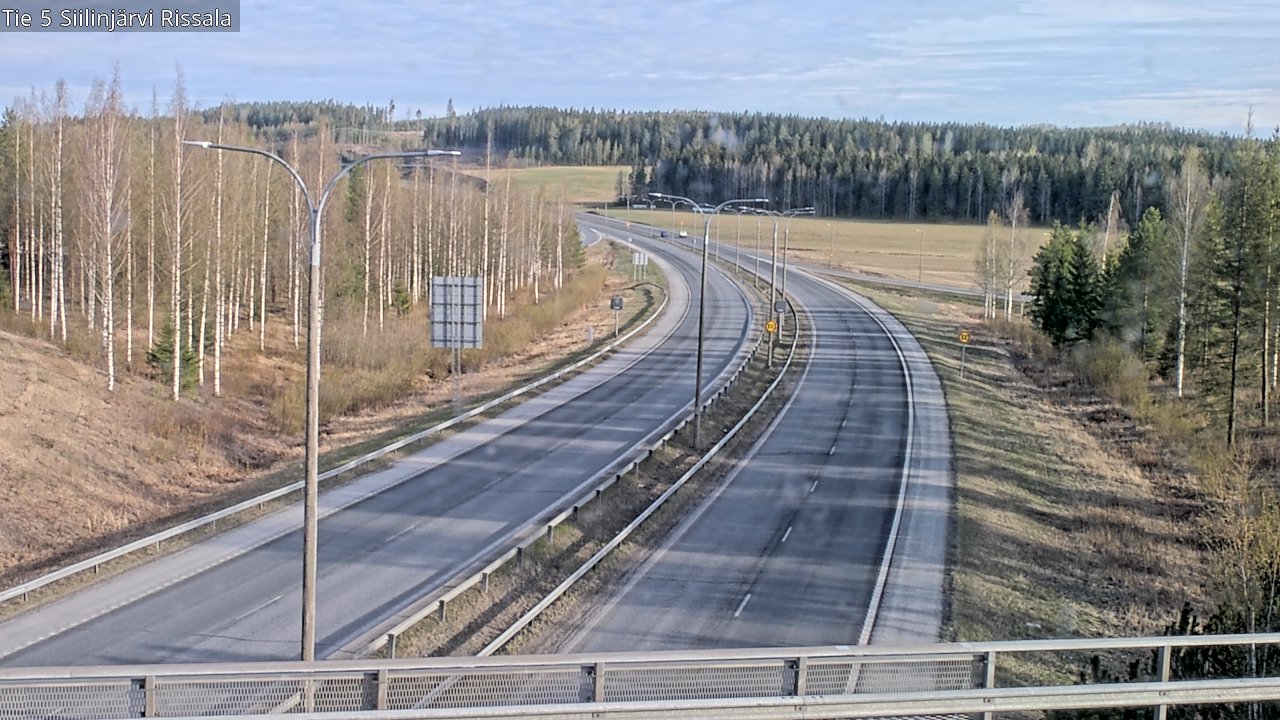Weather Camera Image Road 5 Siilinjärvi, Rissala, Siilinjärvi, Pohjois-Savo