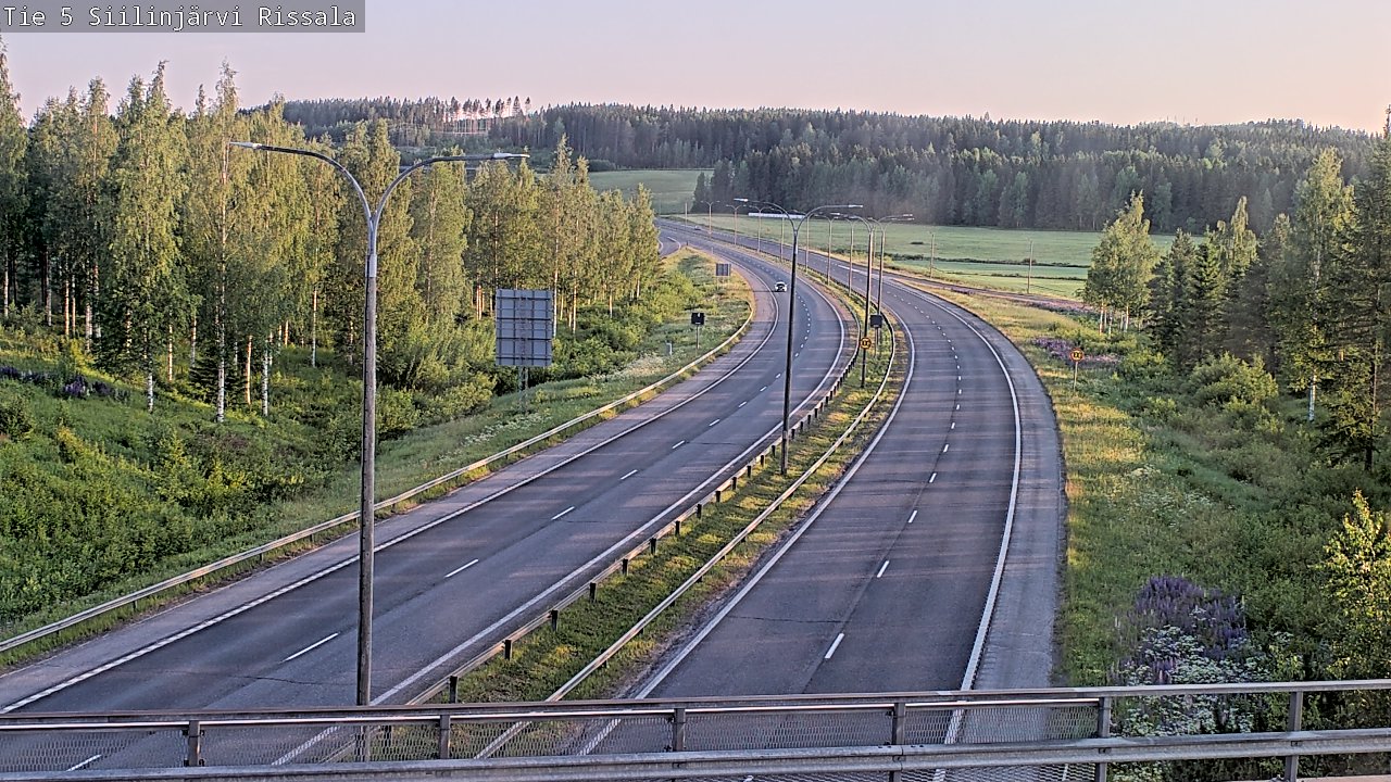 Weather Camera Image Väg 5 Siilinjärvi, Rissala, Siilinjärvi, Pohjois-Savo