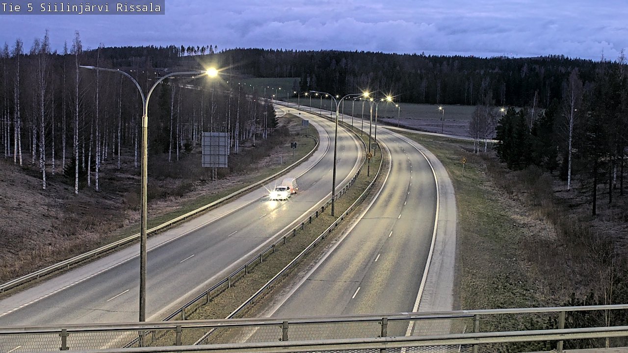 Weather Camera Image Road 5 Siilinjärvi, Rissala, Siilinjärvi, Pohjois-Savo