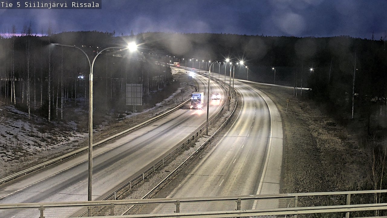 Weather Camera Image Road 5 Siilinjärvi, Rissala, Siilinjärvi, Pohjois-Savo