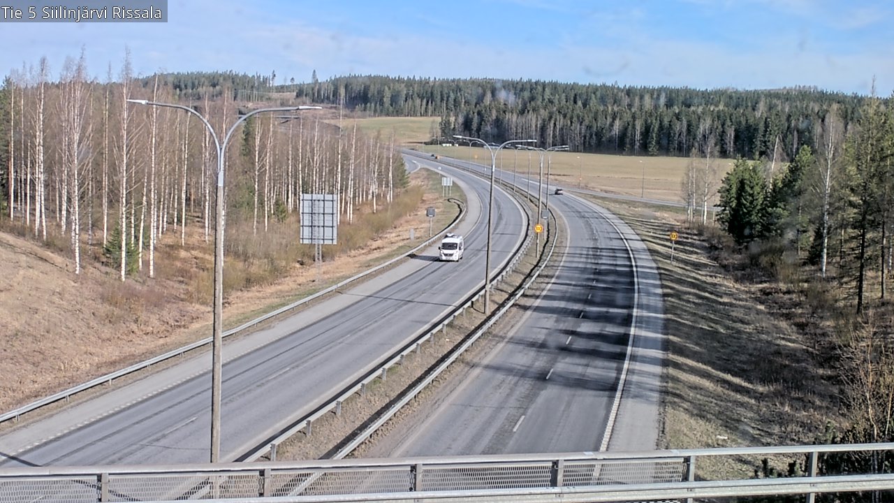 Weather Camera Image Väg 5 Siilinjärvi, Rissala, Siilinjärvi, Pohjois-Savo