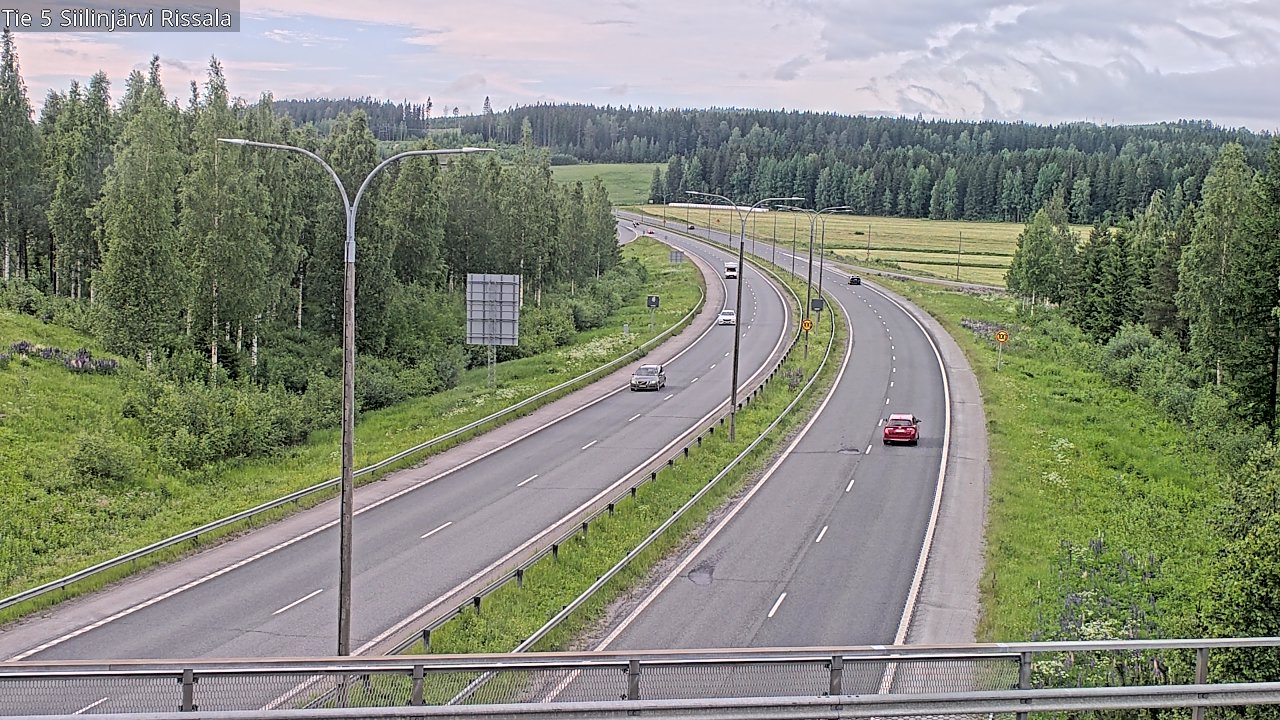 Weather Camera Image Road 5 Siilinjärvi, Rissala, Siilinjärvi, Pohjois-Savo