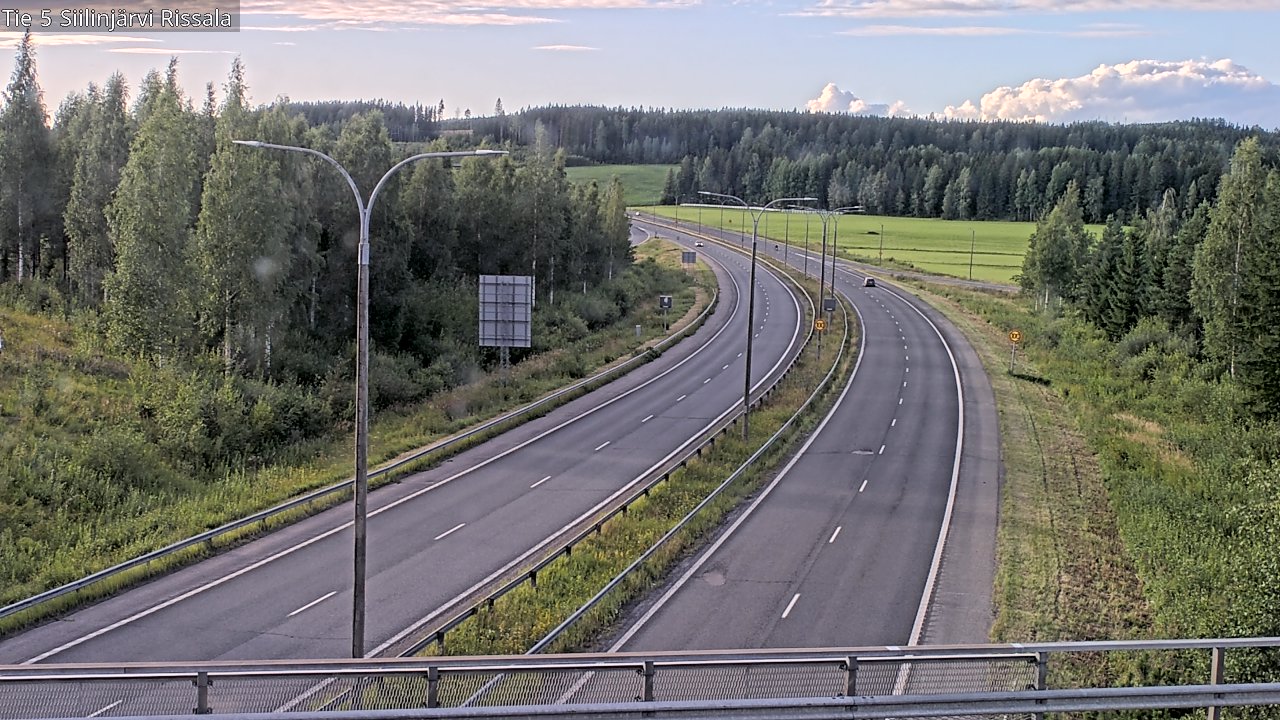 Weather Camera Image Road 5 Siilinjärvi, Rissala, Siilinjärvi, Pohjois-Savo