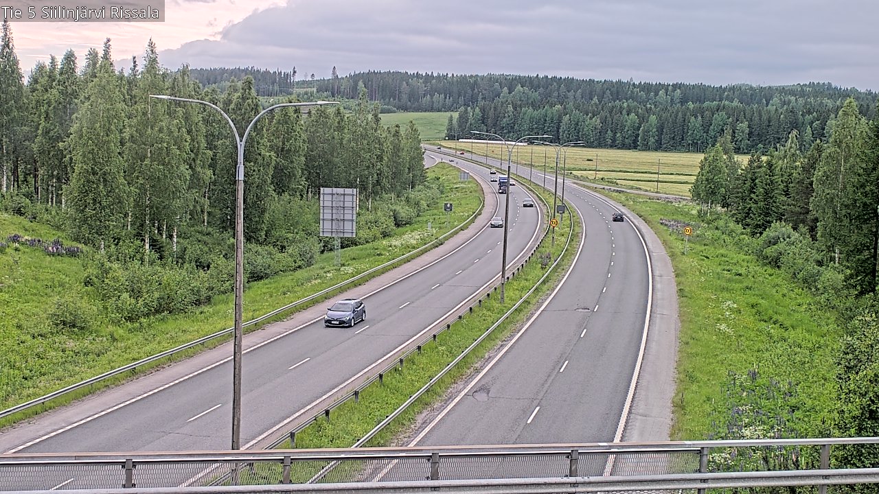 Weather Camera Image Road 5 Siilinjärvi, Rissala, Siilinjärvi, Pohjois-Savo