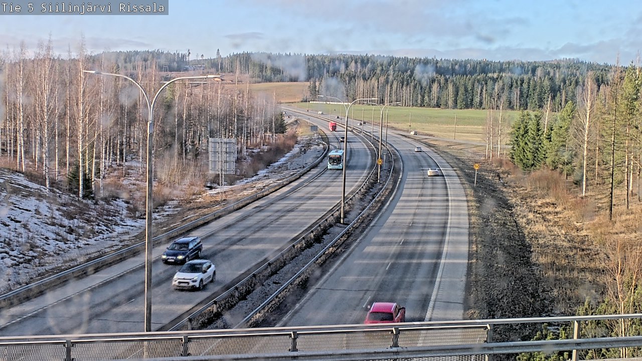 Weather Camera Image Road 5 Siilinjärvi, Rissala, Siilinjärvi, Pohjois-Savo