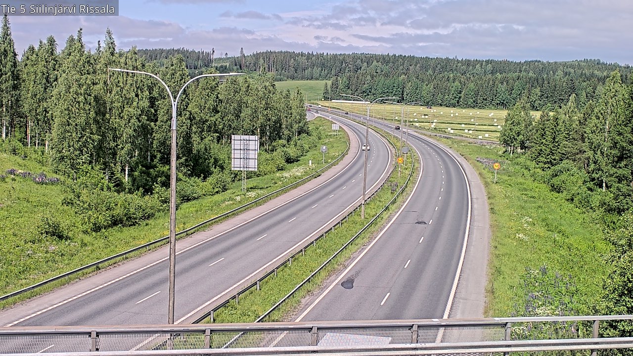 Weather Camera Image Road 5 Siilinjärvi, Rissala, Siilinjärvi, Pohjois-Savo